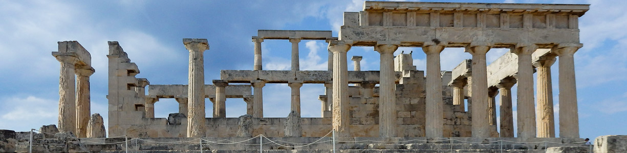 The temple of Afaia in Aegina.